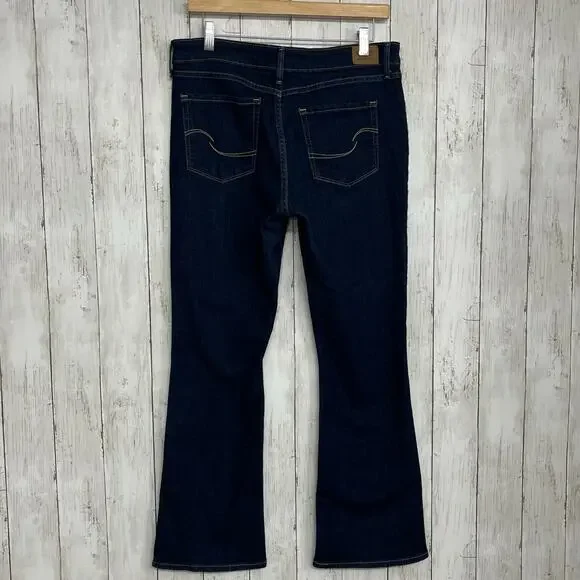 Levi Strauss Signature Denim Blue Bootcut Mid Rise Jeans 10S Casual Everyday - Picture 2 of 7